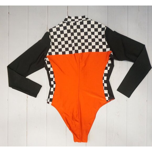 Forplay Wanna Race Racer Driver Bodysuit - Size 1/2X - Picture 3 of 7